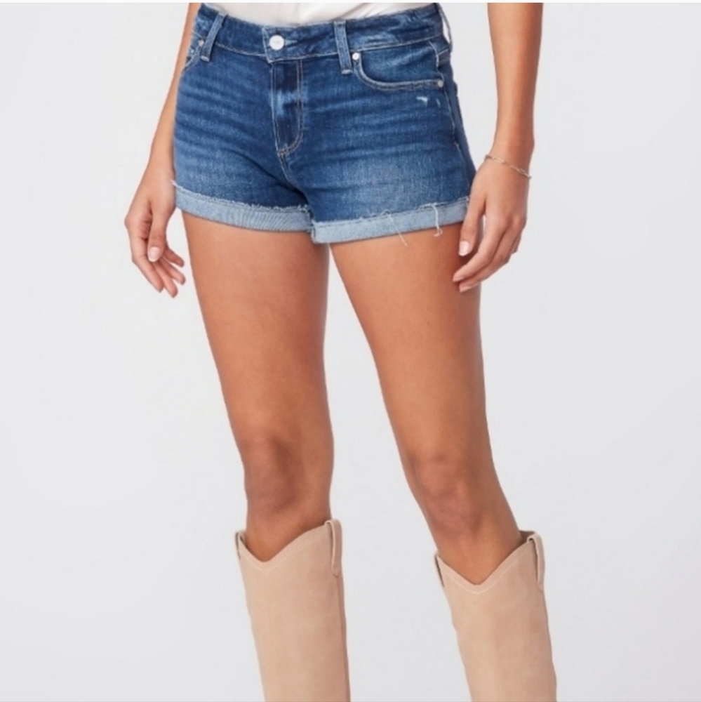 Paige Mid-Rise Jimmy Jimmy Mini jean Shorts Size 29